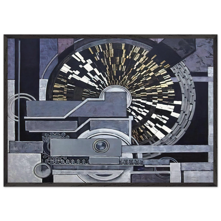 Music - Frantisek Kupka 70x100 cm / 28x40 inches Framed Art Print – Black Wooden Frame