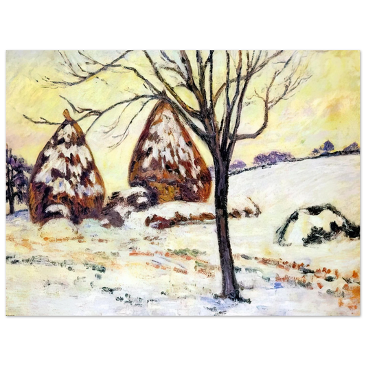 Armand Guillaumin - Effts de neige ÃƒÂ  Palaiseau - 1883  75x100 cm / 30x40inches Fine Art Poster
