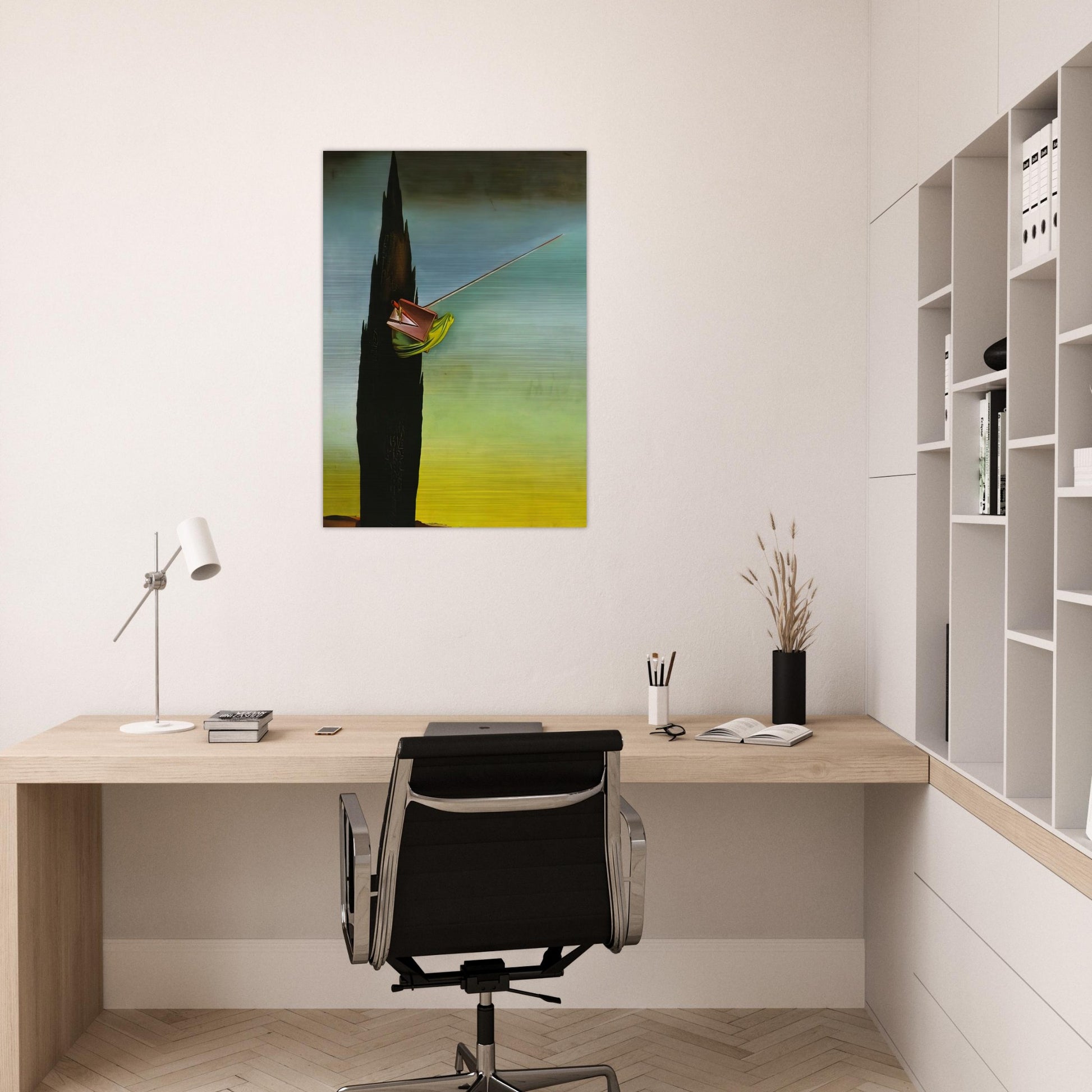 SURREALIST ESSAY - Salvador Dali Brushed Aluminum Print - 70x100 cm / 28x40 inches | Salvador Dali Aluminum Print | Salvador Dali Prints