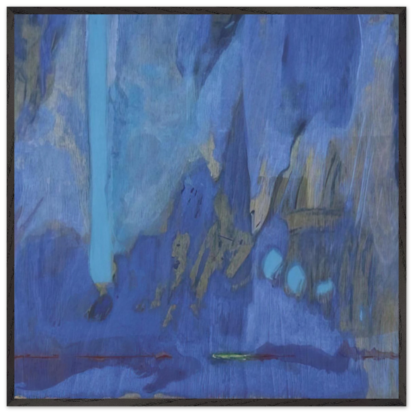 Helen Frankenthaler - Tales of Genji III - 1998 Wall art - 40x50 cm / 16x20 inches - Premium Wooden Framed Poster With Fine Art Paper-canvas - White frame