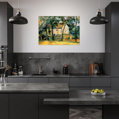 House and Trees - Paul Cézanne Acrylic Print - 70x100 cm / 28x40″ inches