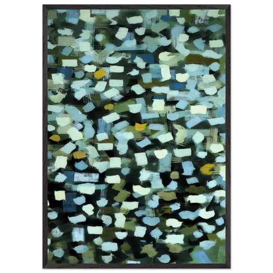 No 5 - 1952 - Bradley Walker Tomlin 70x100 cm / 28x40 inches Framed Art Print – Black Wooden Frame