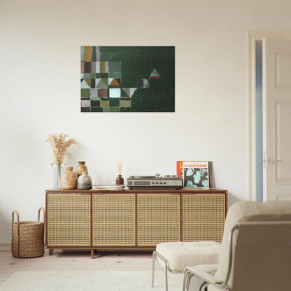 SQUARE MOTIF GREEN LILAC 1948 - Victor Pasmore Brushed Aluminum Print - 70x100 cm / 28x40 inches | Victor Pasmore Aluminum Print | Victor Pasmore Prints