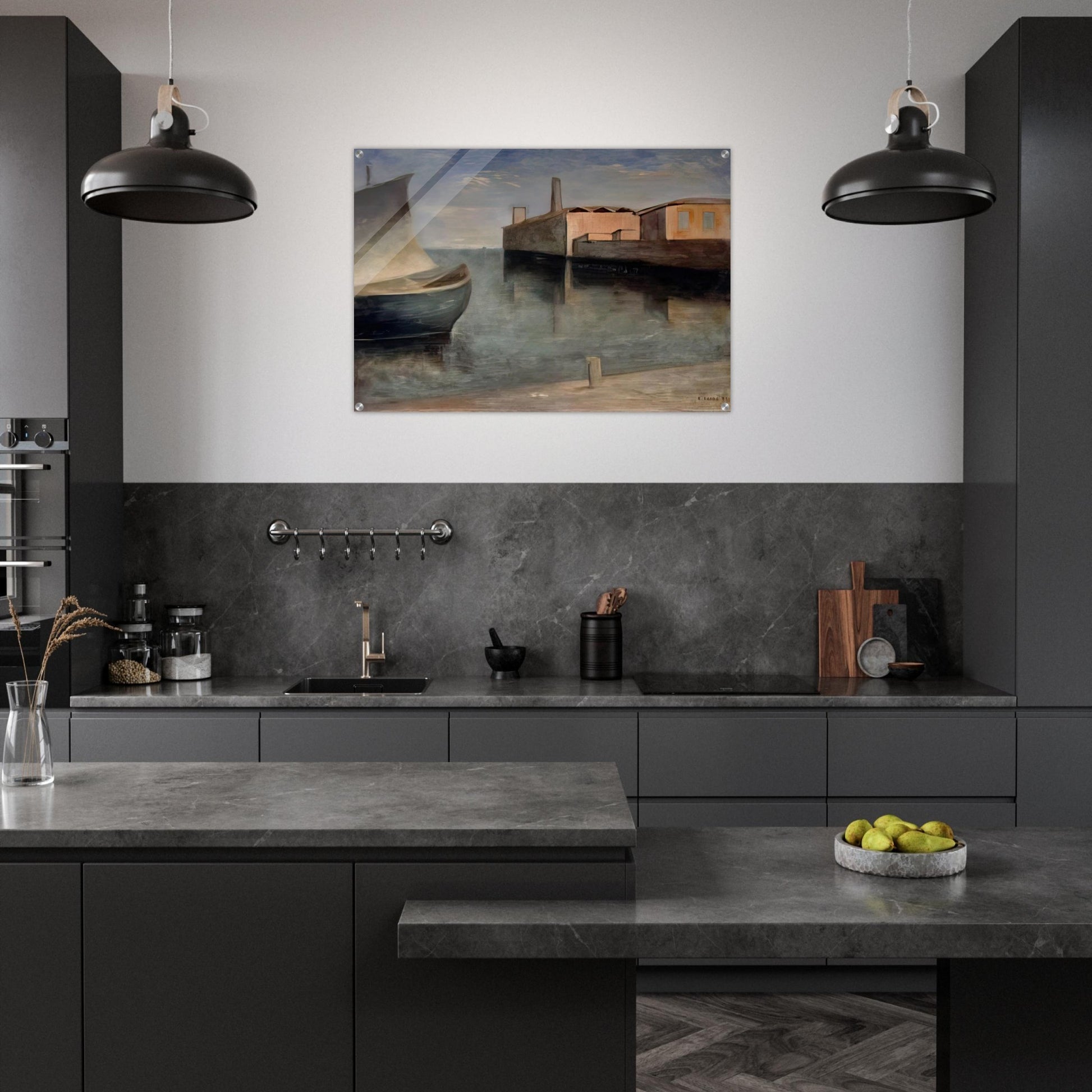 LAGOON 1932 - Carlo Carra Acrylic Print - 70x100 cm / 28x40″ inches