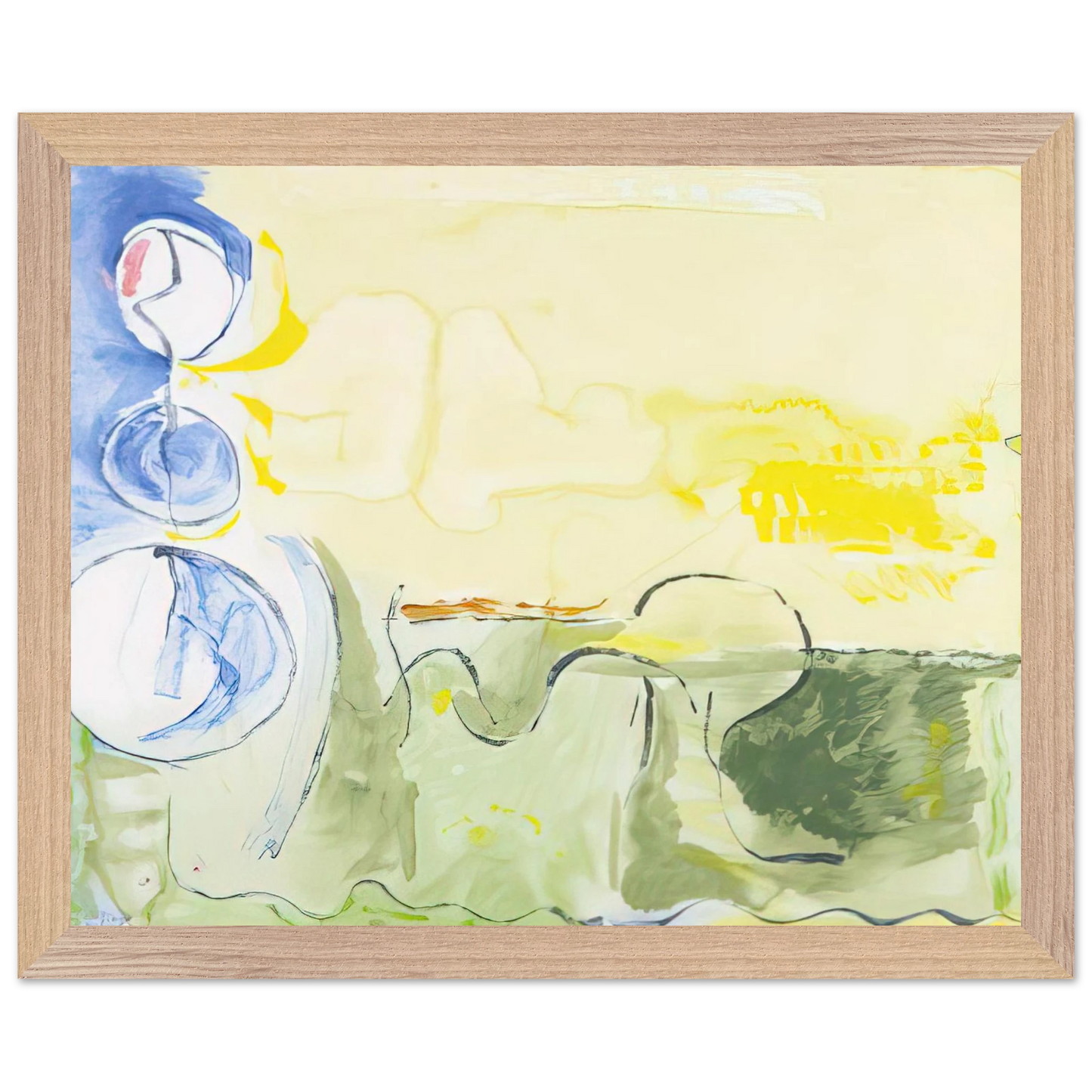 Helen Frankenthaler - Flotilla - 2006 Wall art - A2 (42 x 59.4  cm) - Fine Art Poster-canvas - -