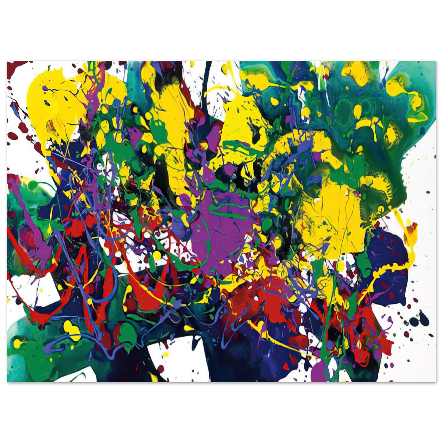Sam Francis - Untitled  SFP94-107 SFF1751   75x100 cm / 30x40inches Fine Art Poster