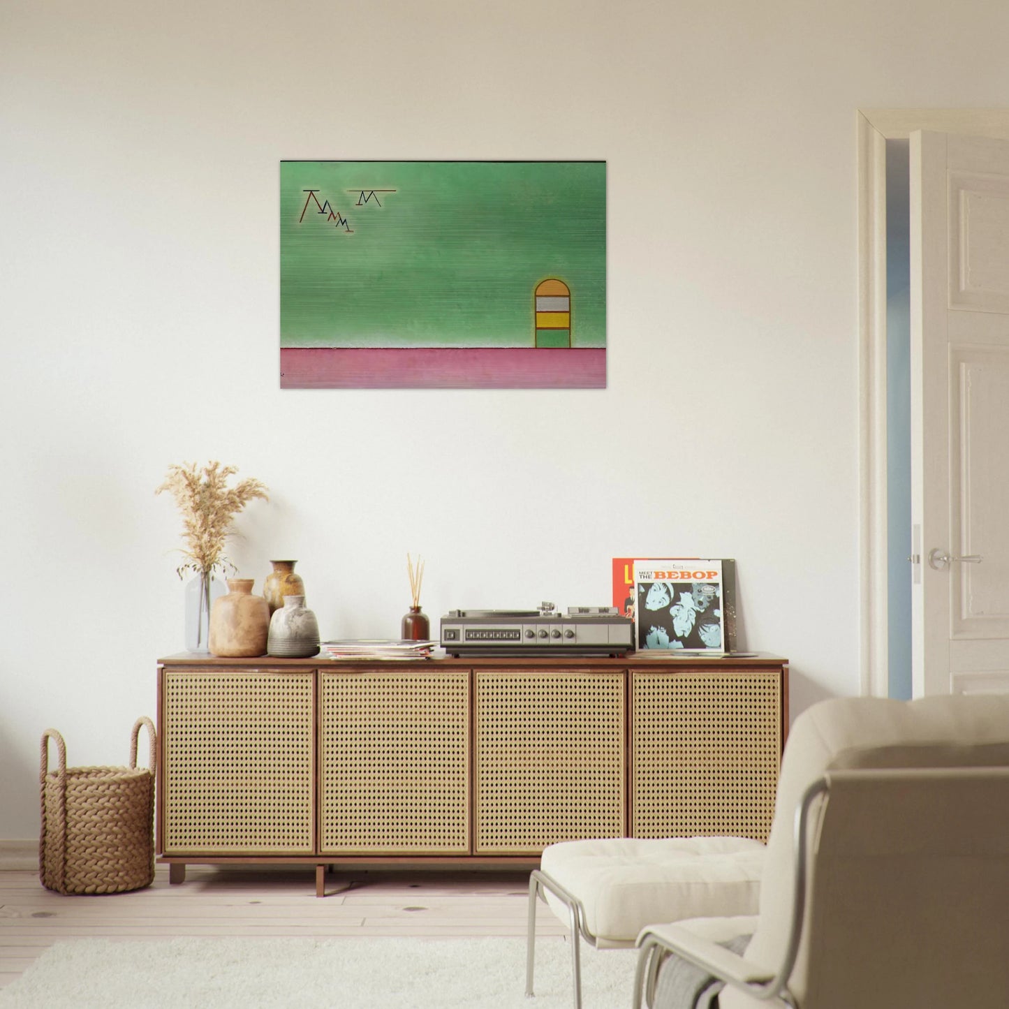 GREEN EMPTYNESS 1930 - Wassily Kandinsky Brushed Aluminum Print - 70x100 cm / 28x40 inches | Wassily Kandinsky Aluminum Print | Wassily Kandinsky Prints