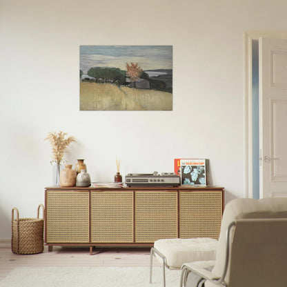CHAMPS DE BLE A CAGNES 1918 - Henri Matisse Brushed Aluminum Print - 70x100 cm / 28x40 inches | Henri Matisse Aluminum Print | Henri Matisse Prints
