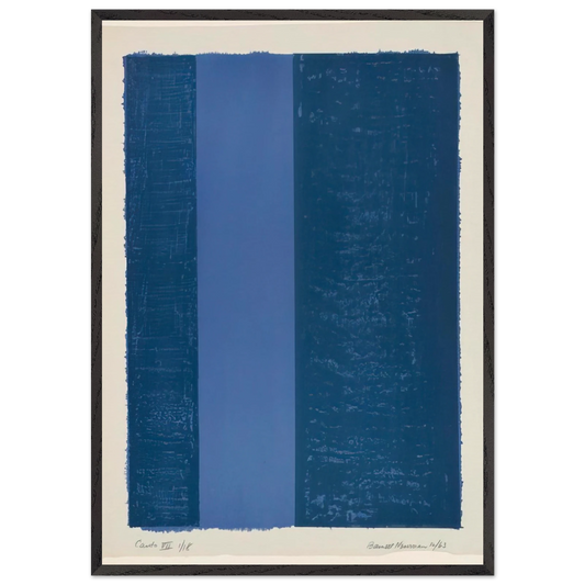 Canto VII - Barnett Newman 70x100 cm / 28x40 inches Framed Art Print – Black Wooden Frame
