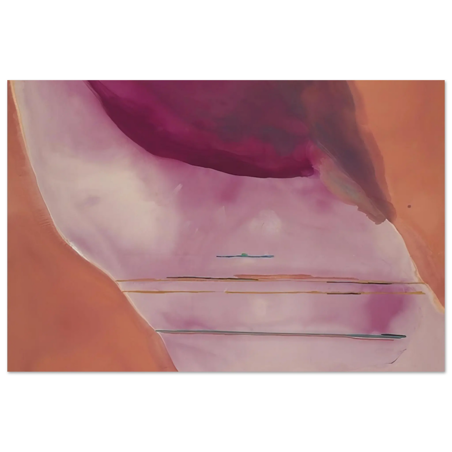Helen Frankenthaler - Pendulum - 1972 Wall art - 28x43  cm / XL (11x17 Inches) - Fine Art Poster - -
