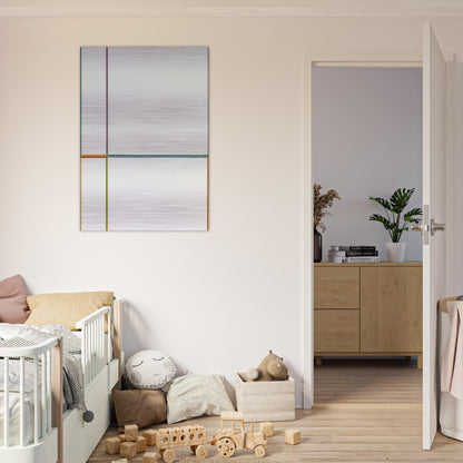 Doppelfarben in the cross 1-2-3-4 - 1968 - Max Bill Brushed Aluminum Print - 70x100 cm / 28x40 inches | Max Bill Aluminum Print | Max Bill Prints