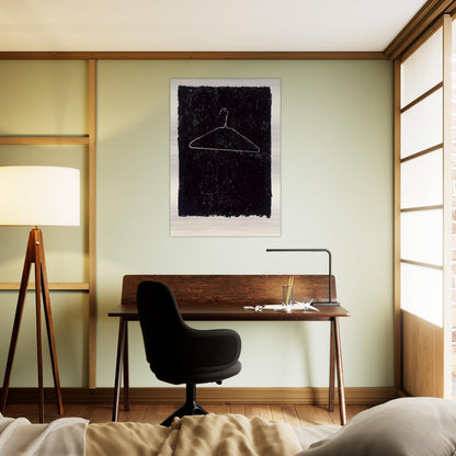 COAT HANGER II - Jasper Johns Brushed Aluminum Print - 70x100 cm / 28x40 inches | Jasper Johns Aluminum Print | Jasper Johns Prints