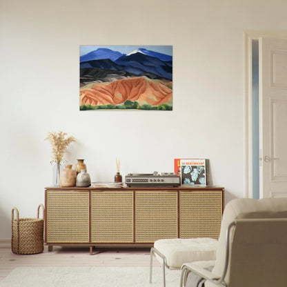 Black Mesa Landscape, New Mexico - Out Back of Mary`s II - Georgia O'Keeffe Brushed Aluminum Print - 70x100 cm / 28x40 inches | Georgia O'Keeffe Aluminum Print | Georgia O'Keeffe Prints