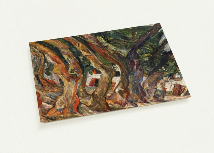 PLANE TREES AT CERET 1920 0 By Chaim Soutine Pack of 10 Post Cards | Chaim Soutine Post Cards | A6 (10.5 x 14.8 cm) - 4.1 x 5.8 inches