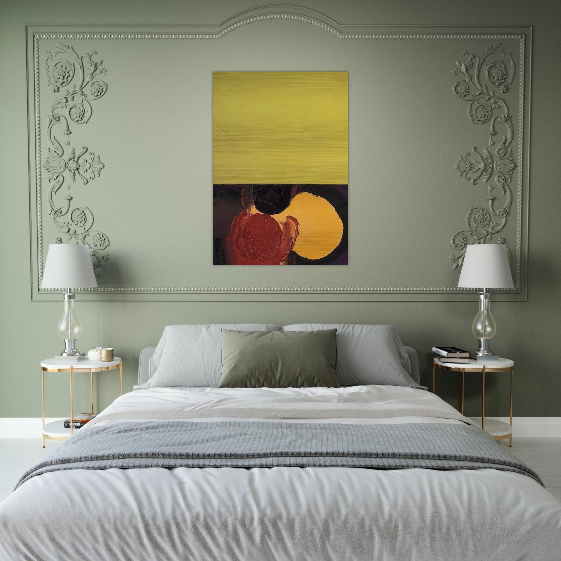 UNTITLED 1965 - Luis Feito Brushed Aluminum Print - 70x100 cm / 28x40 inches | Luis Feito Aluminum Print | Luis Feito Prints