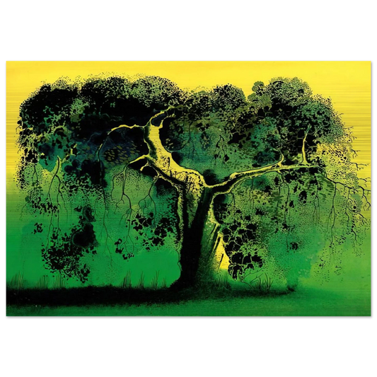 Sycamore - Eyvind Earle Brushed Aluminum Print - 70x100 cm / 28x40 inches | Eyvind Earle Aluminum Print | Eyvind Earle Prints