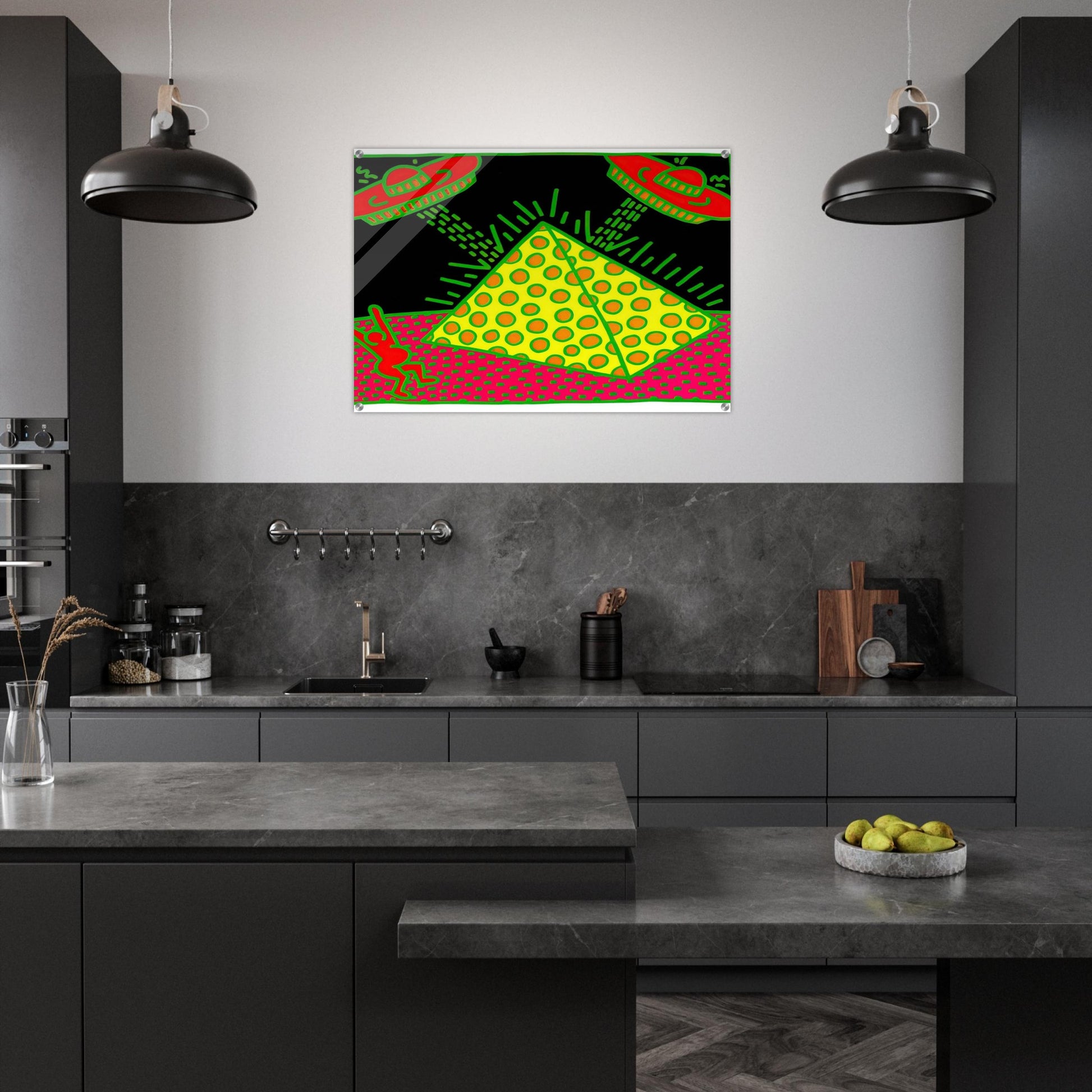 UNTITLED 1983 3 - Keith Haring Acrylic Print - 70x100 cm / 28x40″ inches | Keith Haring Art For Sale