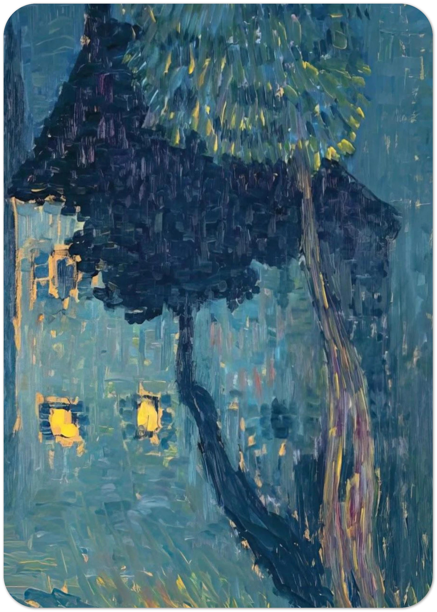 COTTAGE IN THE WOODS 1903 By Alexej von Jawlensky Pack of 10 Post Cards | Alexej von Jawlensky Post Cards | A6 (10.5 x 14.8 cm) - 4.1 x 5.8 inches
