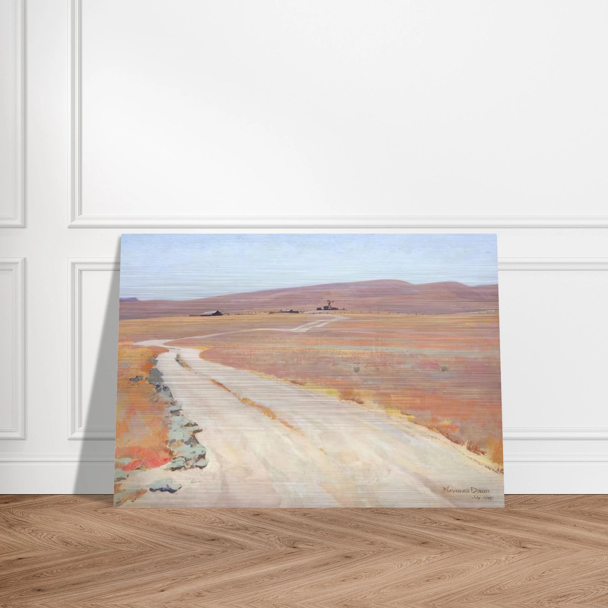 ABANDONED RANCH 1935 - Maynard Dixon Brushed Aluminum Print - 70x100 cm / 28x40 inches | Maynard Dixon Aluminum Print | Maynard Dixon Prints