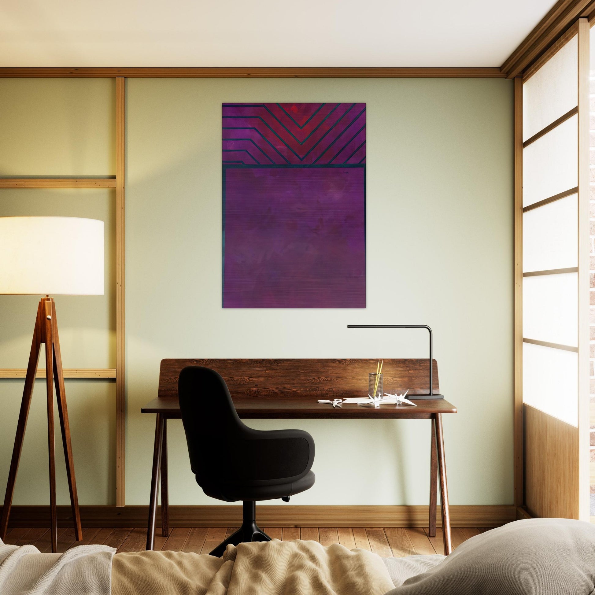 UNTITLED 1986 - Luis Feito Brushed Aluminum Print - 70x100 cm / 28x40 inches | Luis Feito Aluminum Print | Luis Feito Prints