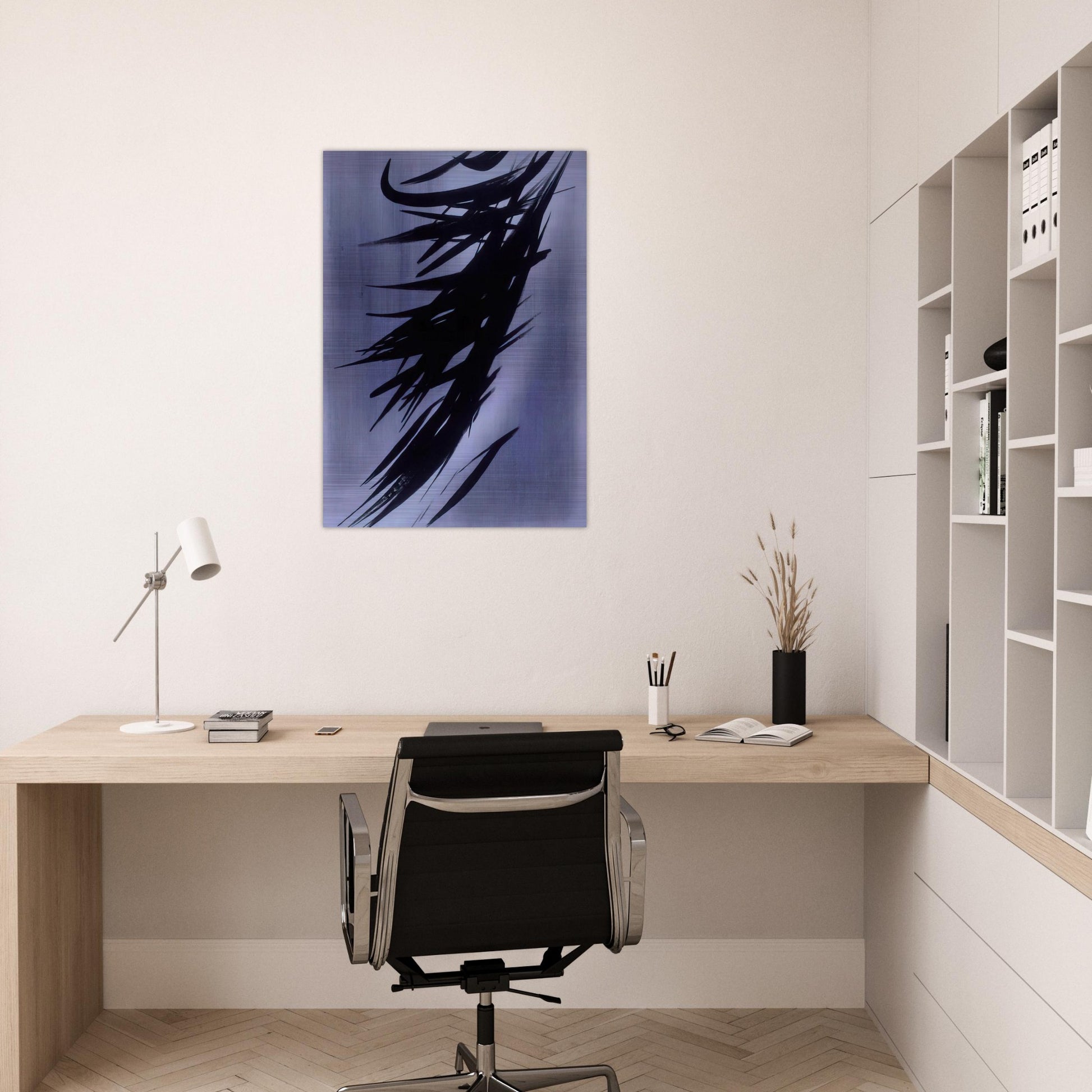 Untitled T1958-3 - 1958 - Hans Hartung Brushed Aluminum Print - 70x100 cm / 28x40 inches | Hans Hartung Aluminum Print | Hans Hartung Prints