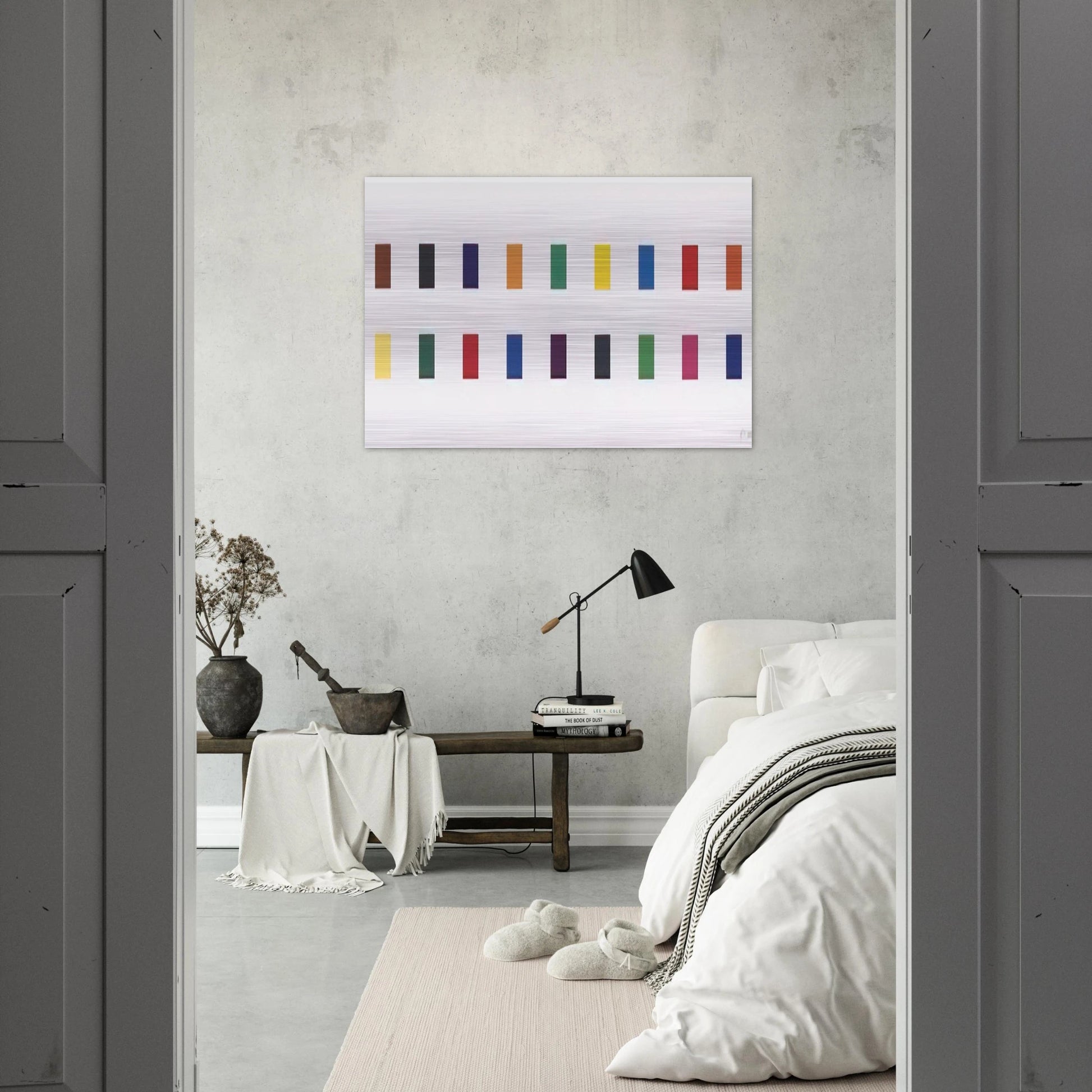 18 Colors  Cincinnati  - Ellsworth Kelly Brushed Aluminum Print - 70x100 cm / 28x40 inches | Ellsworth Kelly Aluminum Print | Ellsworth Kelly Prints