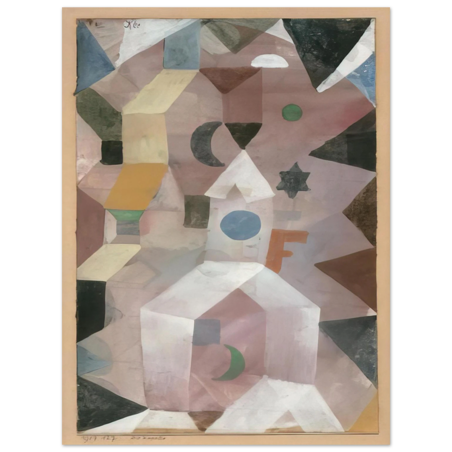 Paul Klee - THE CHAPEL 1917  75x100 cm / 30x40inches Fine Art Poster