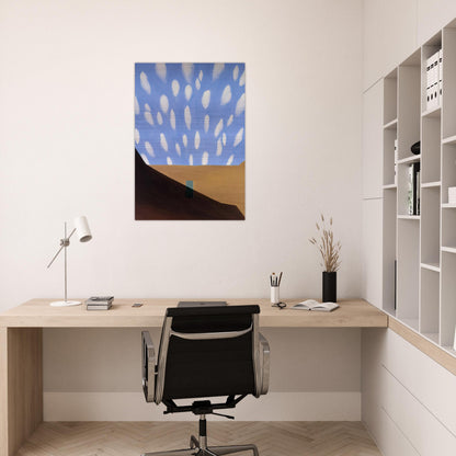 In the Patio VIII - Georgia O'Keeffe Brushed Aluminum Print - 70x100 cm / 28x40 inches | Georgia O'Keeffe Aluminum Print | Georgia O'Keeffe Prints
