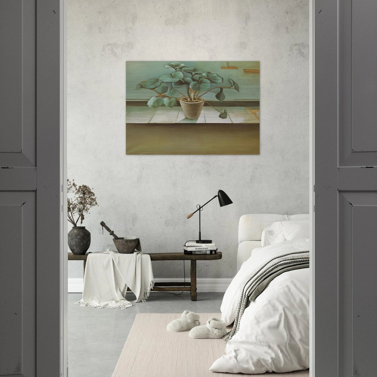 PLANT - Salvador Dali Brushed Aluminum Print - 70x100 cm / 28x40 inches | Salvador Dali Aluminum Print | Salvador Dali Prints