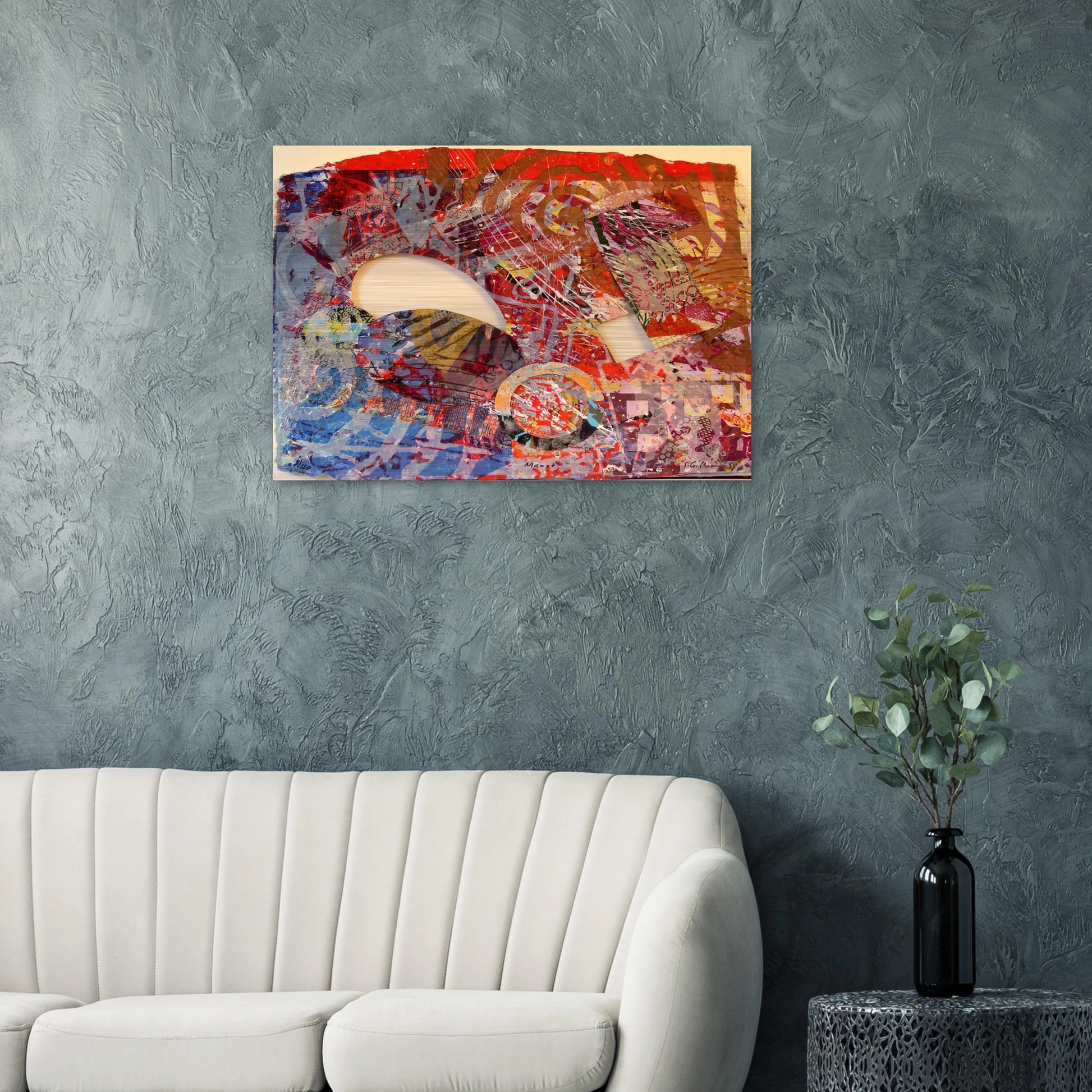 Manet III - Sam Gilliam Brushed Aluminum Print - 70x100 cm / 28x40 inches | Sam Gilliam Aluminum Print | Sam Gilliam Prints