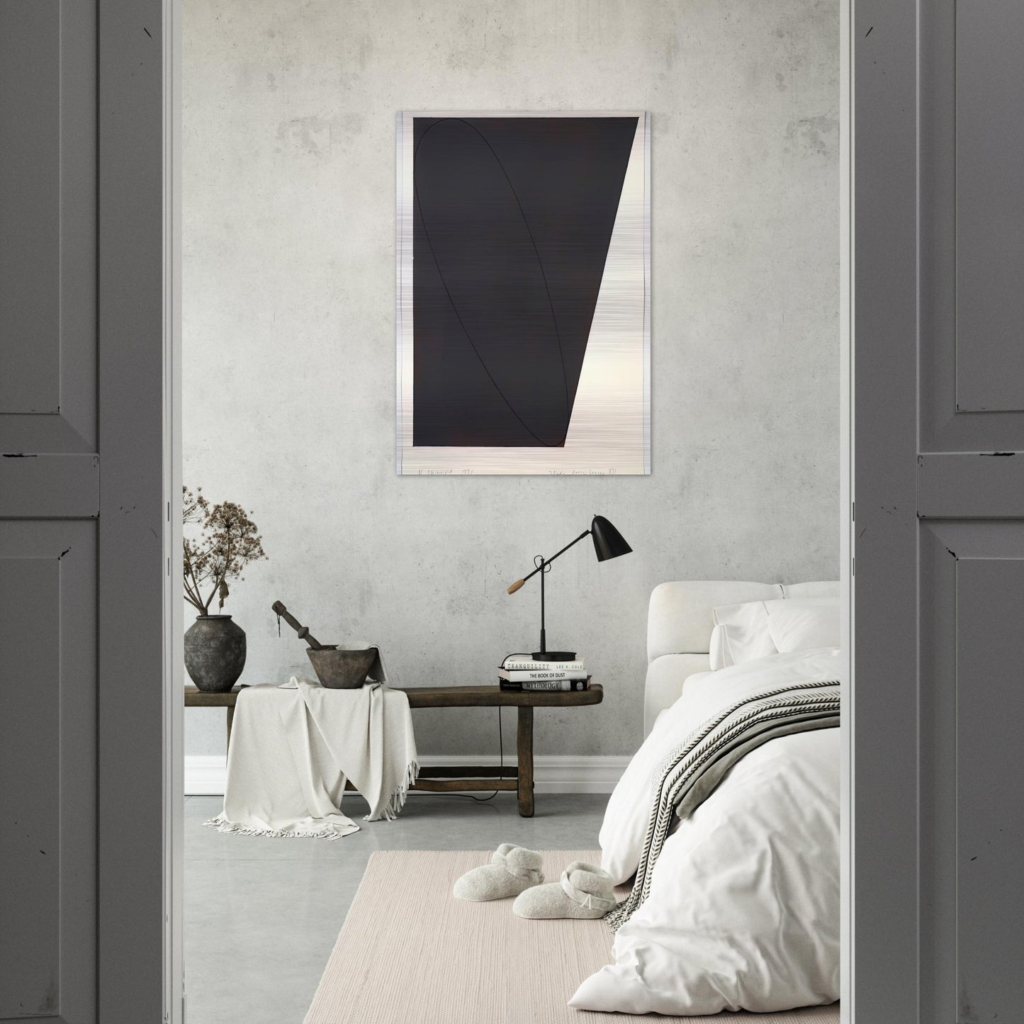 STUDY ATTIC SERIES XII 1991 - Robert Mangold Brushed Aluminum Print - 70x100 cm / 28x40 inches | Robert Mangold Aluminum Print | Robert Mangold Prints