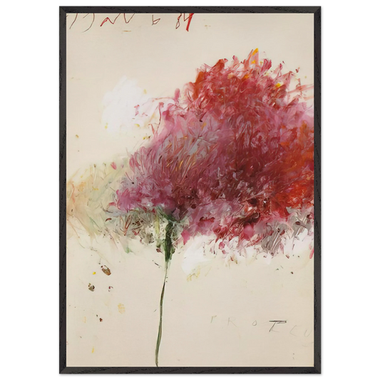 Proteus - Cy Twombly 70x100 cm / 28x40 inches Framed Art Print – Black Wooden Frame