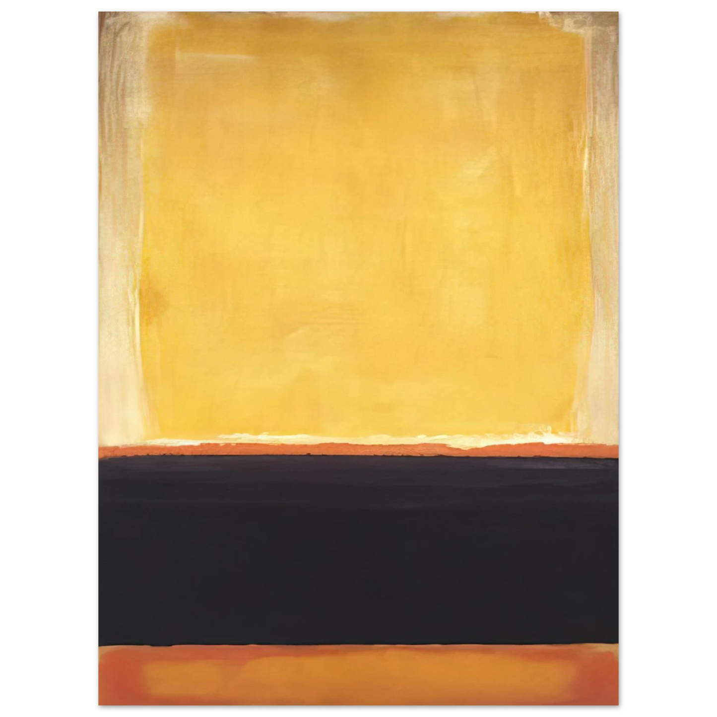 Mark Rothko - Yellow, Charcoal, Brown - 1953 Wall Art - 21x29.7 cm / 8x12" - Fine Art Poster - -