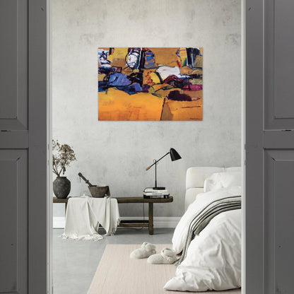 NEW ENGLAND OCTOBER 1957 1957 - Grace Hartigan Brushed Aluminum Print - 70x100 cm / 28x40 inches | Grace Hartigan Aluminum Print | Grace Hartigan Prints