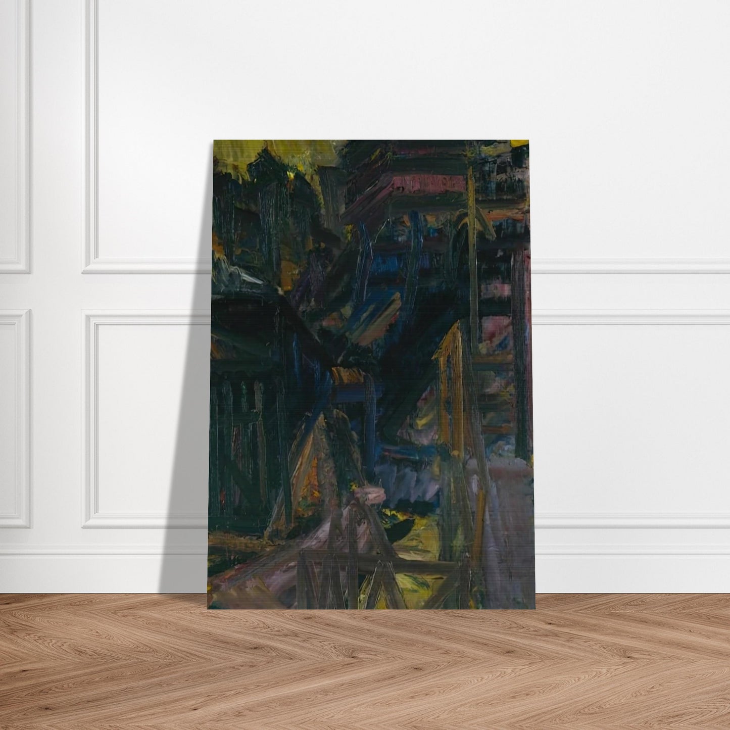TO THE STUDIOS 1980 - Frank Auerbach Brushed Aluminum Print - 70x100 cm / 28x40 inches | Frank Auerbach Aluminum Print | Frank Auerbach Prints