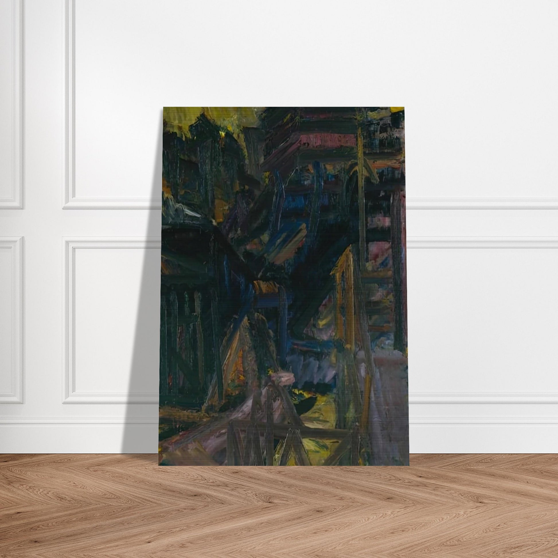 TO THE STUDIOS 1980 - Frank Auerbach Brushed Aluminum Print - 70x100 cm / 28x40 inches | Frank Auerbach Aluminum Print | Frank Auerbach Prints