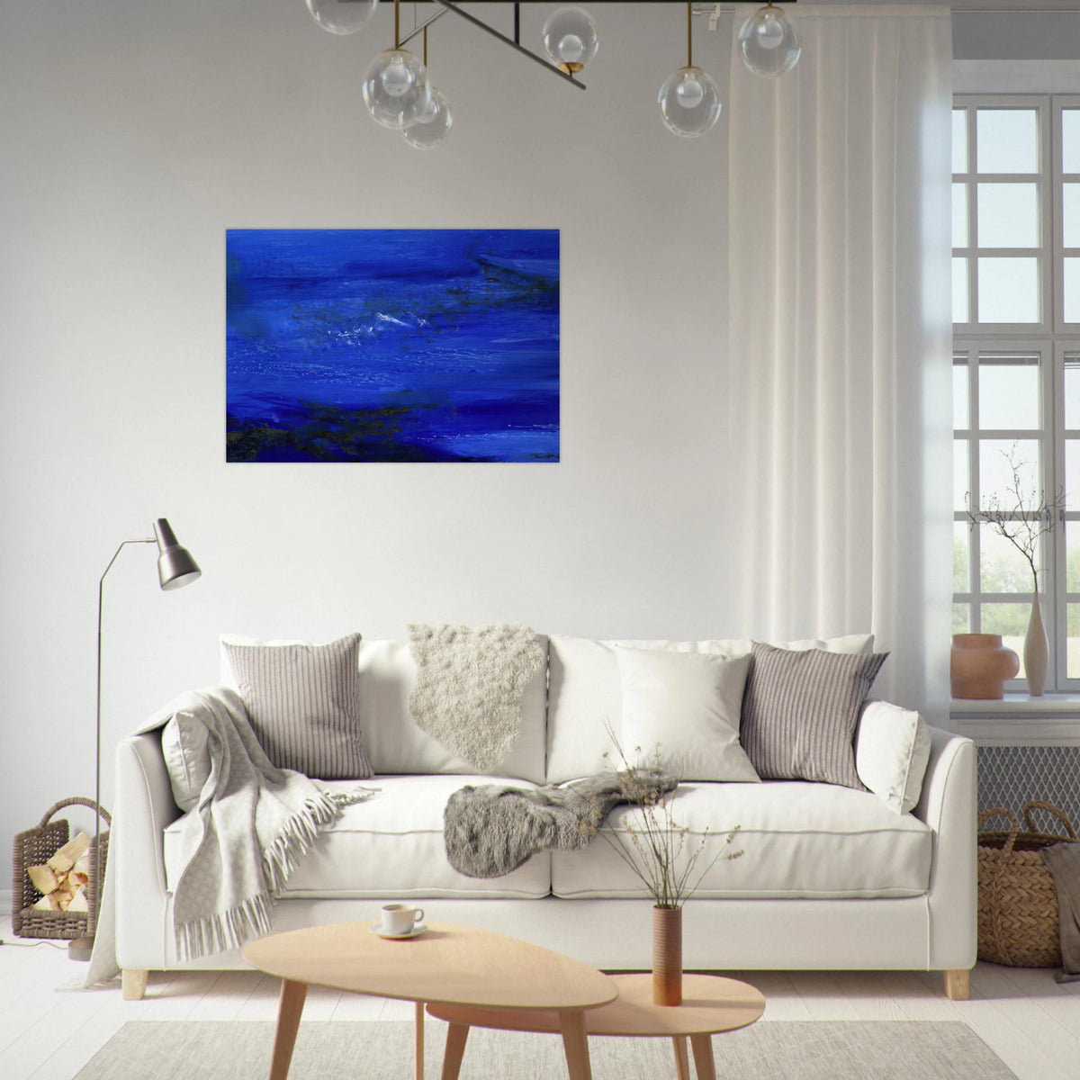 25 10 2002 2002 - Zao Wou-Ki Brushed Aluminum Print - 70x100 cm / 28x40 inches | Zao Wou-Ki Aluminum Print | Zao Wou-Ki Prints