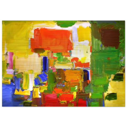 August Light - Hans Hofmann Brushed Aluminum Print - 70x100 cm / 28x40 inches | Hans Hofmann Aluminum Print | Hans Hofmann Prints