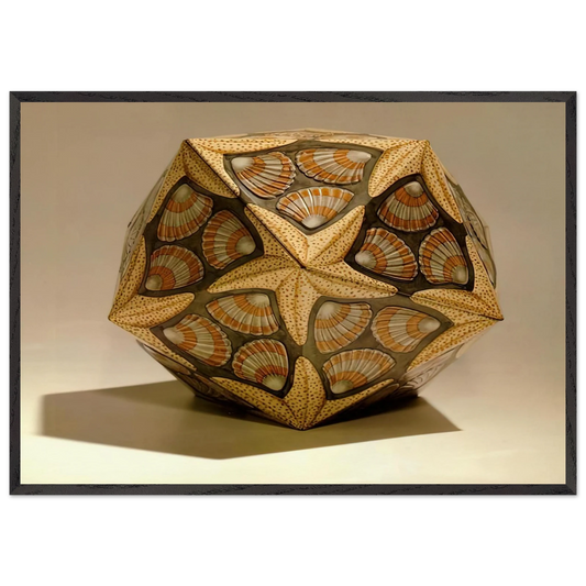 VERBLIFE TIN - MC Escher 70x100 cm / 28x40 inches Framed Art Print – Black Wooden Frame | Maurits Cornelis Escher Prints