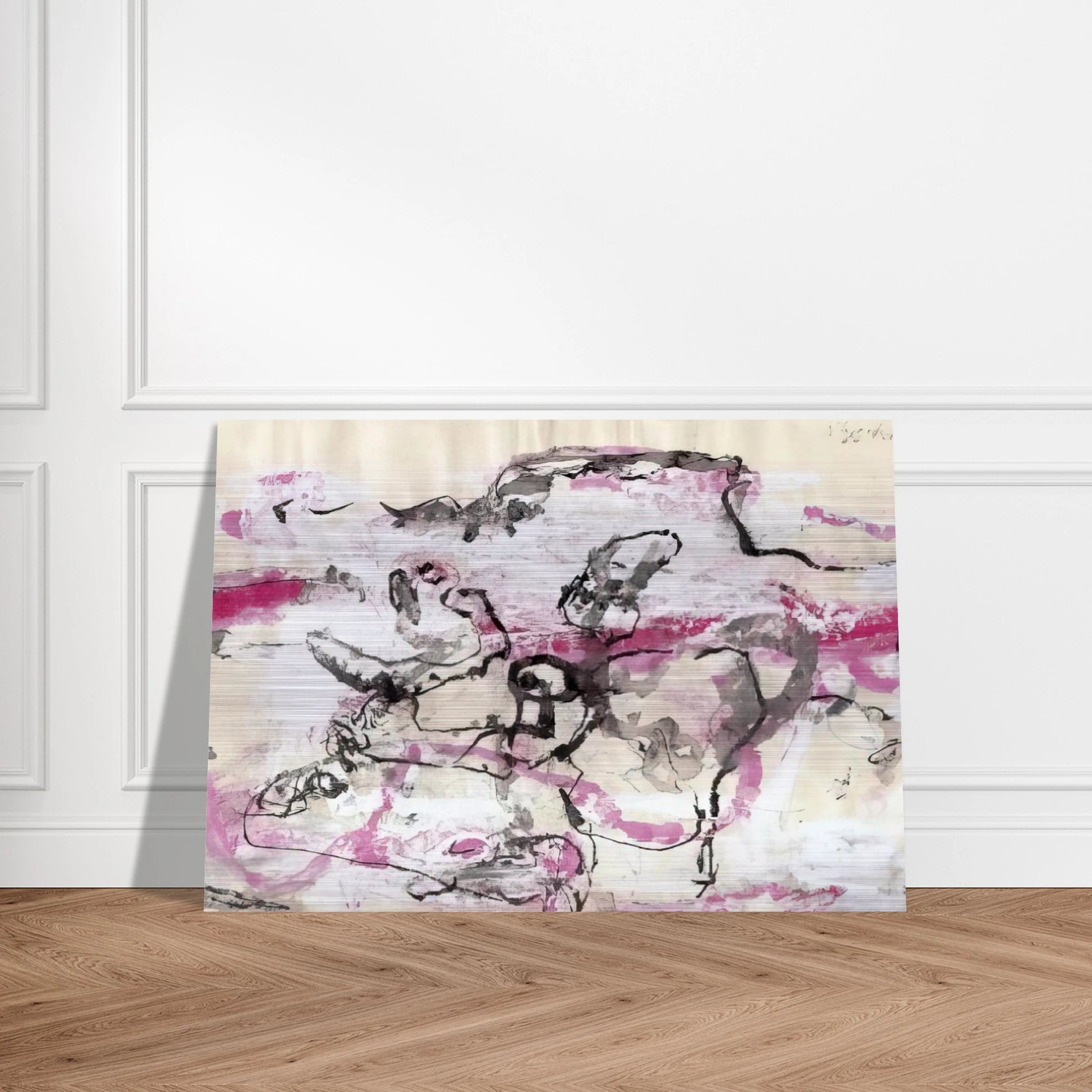 EL-IX - 1966 - Emil Schumacher Brushed Aluminum Print - 70x100 cm / 28x40 inches | Emil Schumacher Aluminum Print | Emil Schumacher Prints