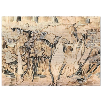 Arums - Vincent van Gogh Brushed Aluminum Print - 70x100 cm / 28x40 inches | Vincent van Gogh Aluminum Print | Vincent van Gogh Prints