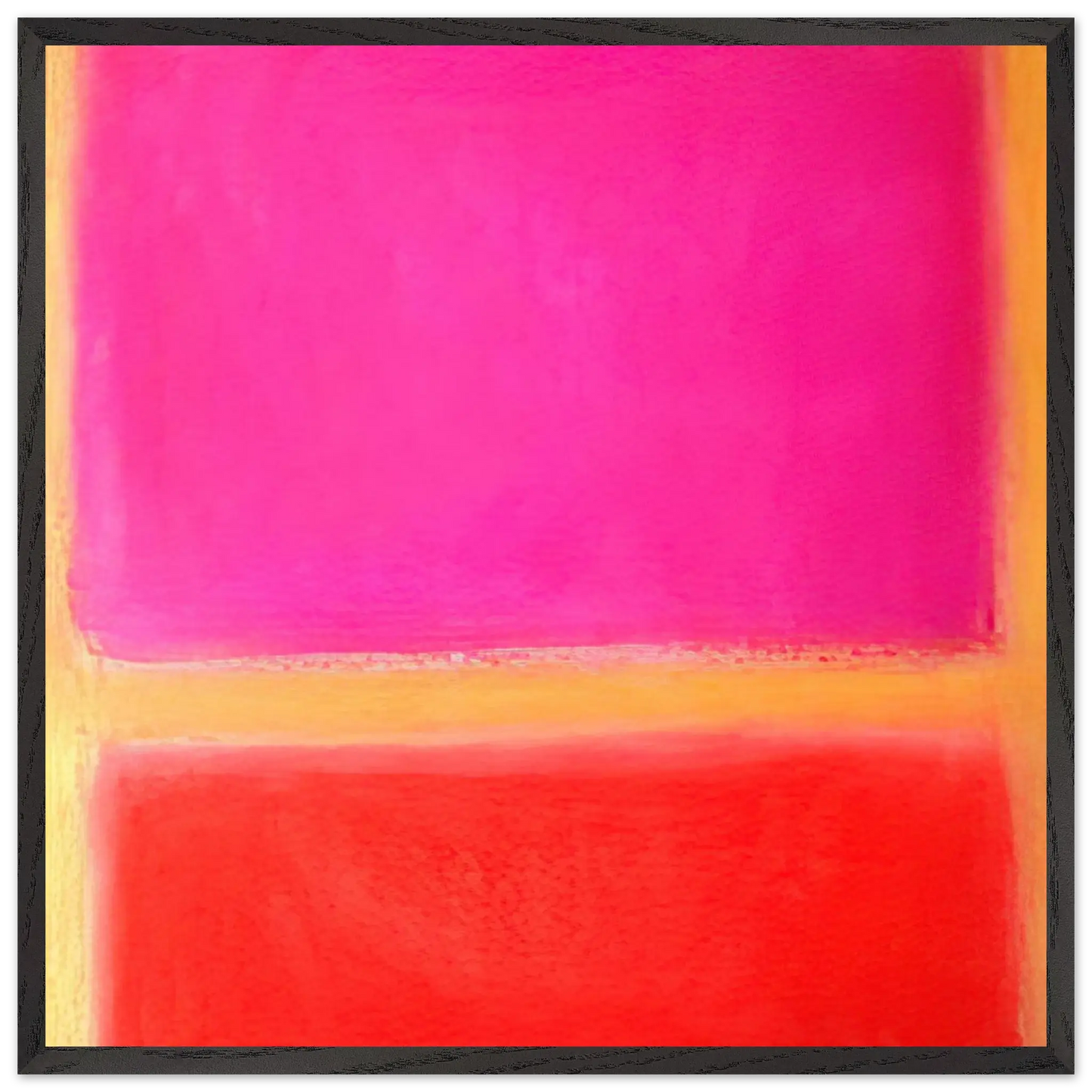 Helen Frankenthaler - Untitled - Color Field Painting Wall art - 40x50 cm / 16x20 inches - Premium Wooden Framed Poster With Fine Art Paper - Black frame