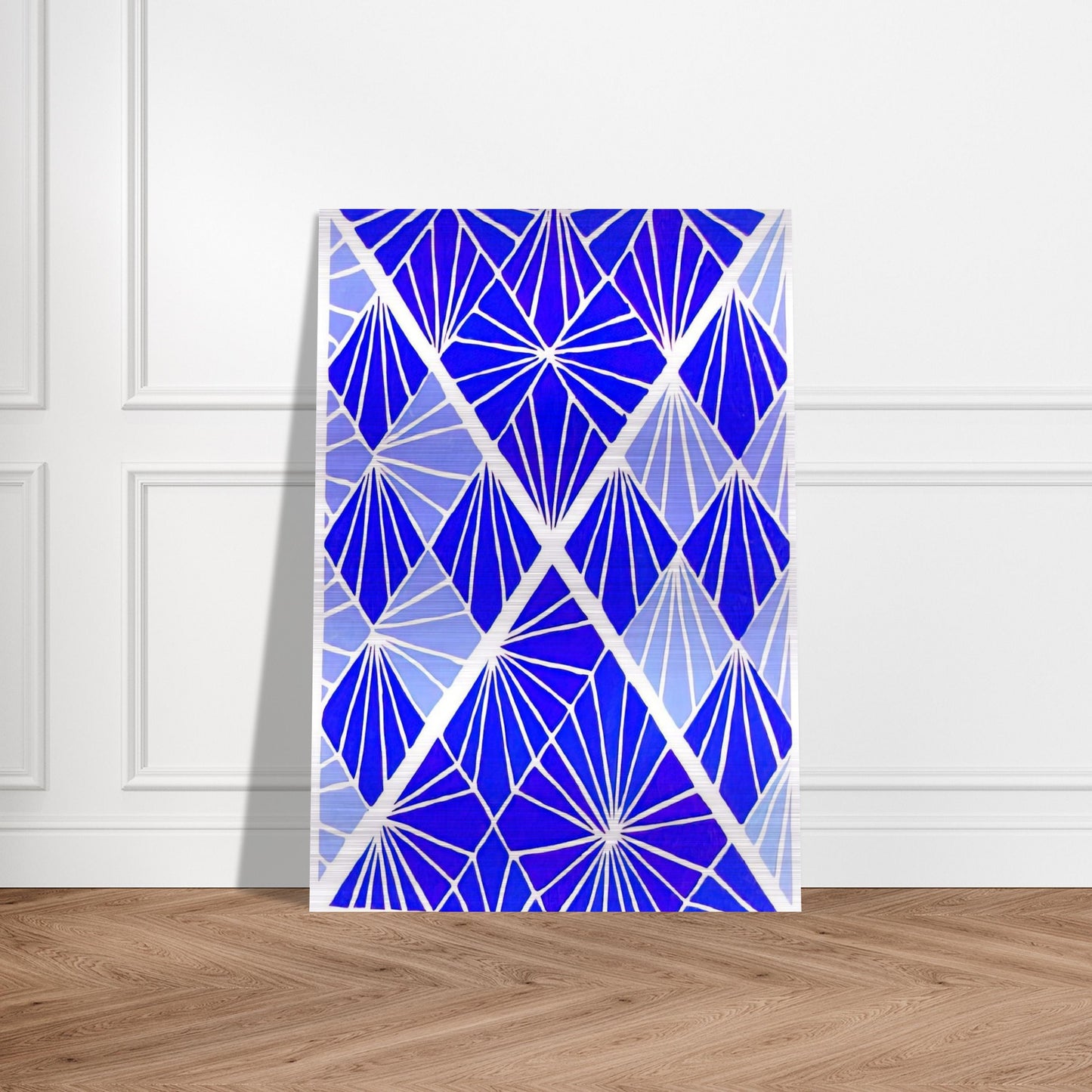 COMPOSITION 24 - Sonia Delaunay Brushed Aluminum Print - 70x100 cm / 28x40 inches | Sonia Delaunay Aluminum Print | Sonia Delaunay Prints