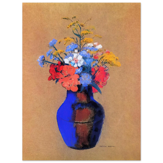 Odilon Redon - WILD FLOWERS IN A VASE  75x100 cm / 30x40inches Fine Art Poster