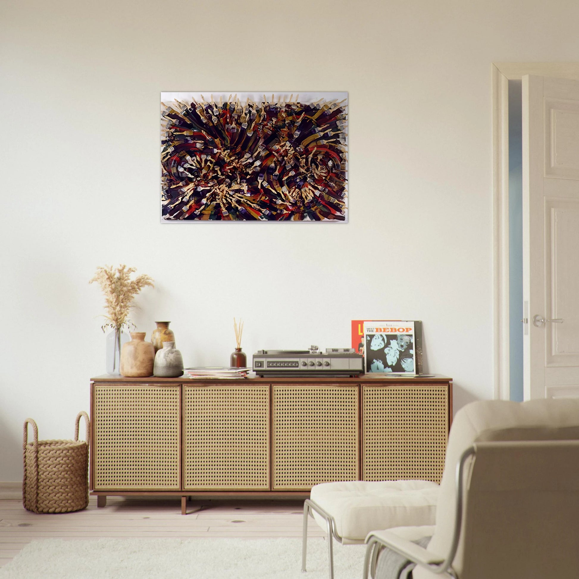 Untitled - 1995 - Arman Brushed Aluminum Print - 70x100 cm / 28x40 inches | Arman Aluminum Print | Arman Prints
