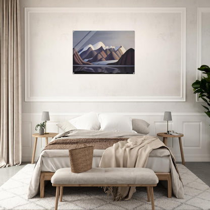 Mount Thule, Bylot Island - 1930 - Lawren Harris Acrylic Print - 70x100 cm / 28x40″ inches