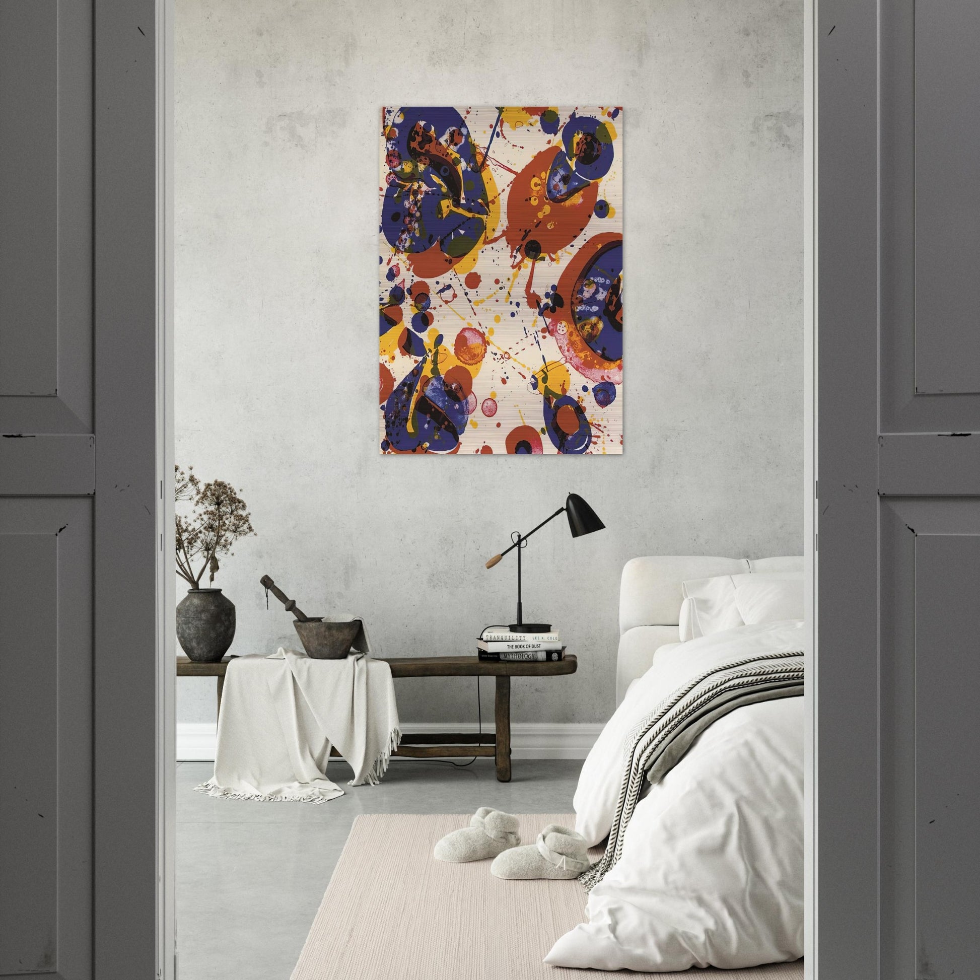 Untitled  from Pasadena Box   Lembark L58  - Sam Francis Brushed Aluminum Print - 70x100 cm / 28x40 inches | Sam Francis Aluminum Print | Sam Francis Prints