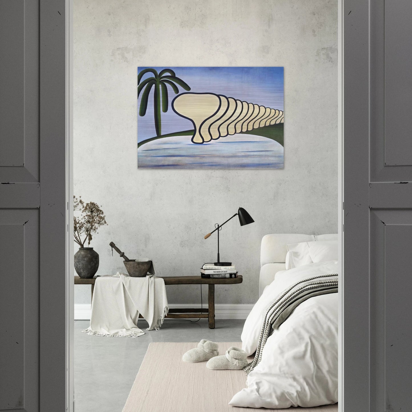 Sleep - Tarsila do Amaral Brushed Aluminum Print - 70x100 cm / 28x40 inches | Tarsila do Amaral Aluminum Print | Tarsila do Amaral Prints