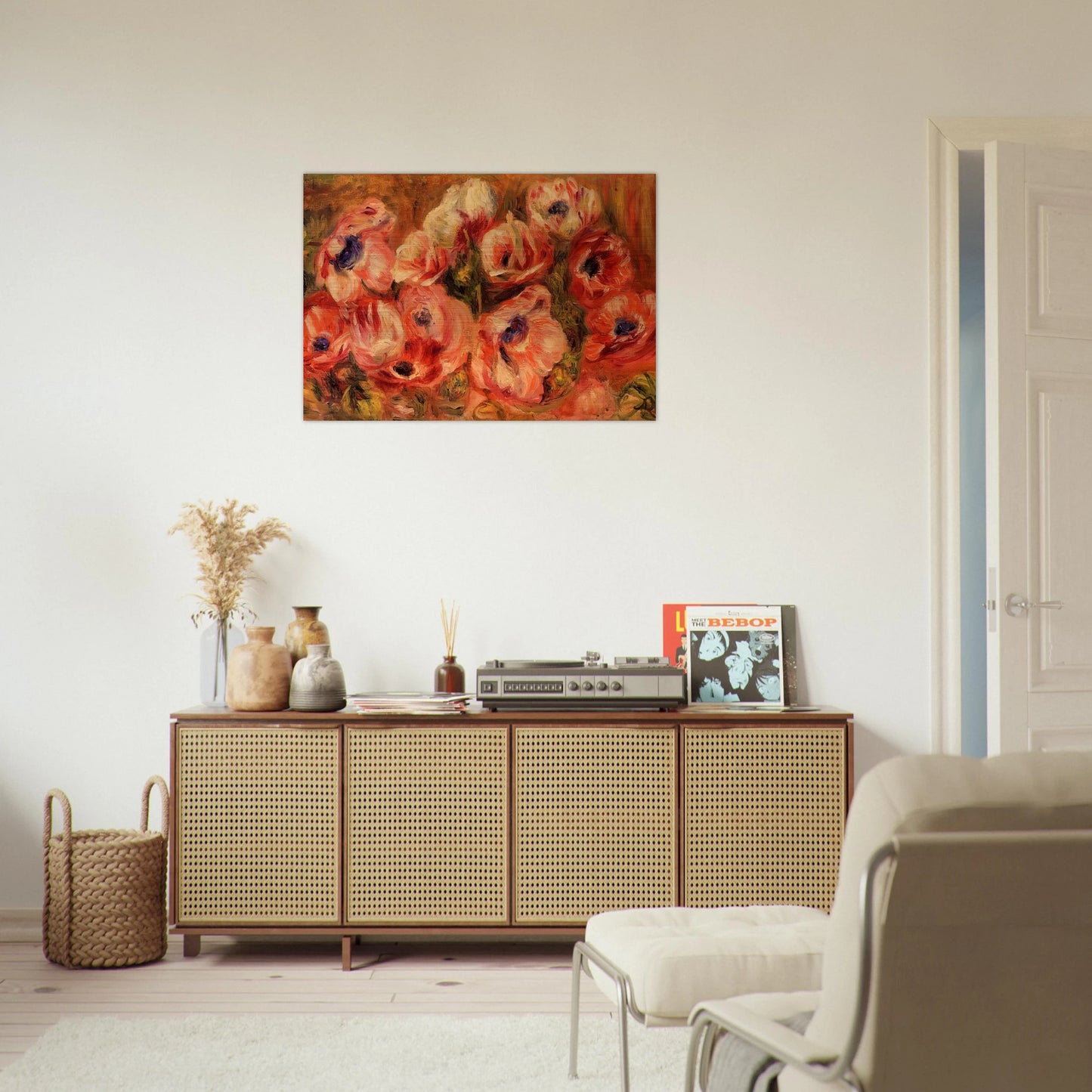 Anemones - Pierre-Auguste Renoir Brushed Aluminum Print - 70x100 cm / 28x40 inches | Pierre-Auguste Renoir Aluminum Print | Pierre-Auguste Renoir Prints