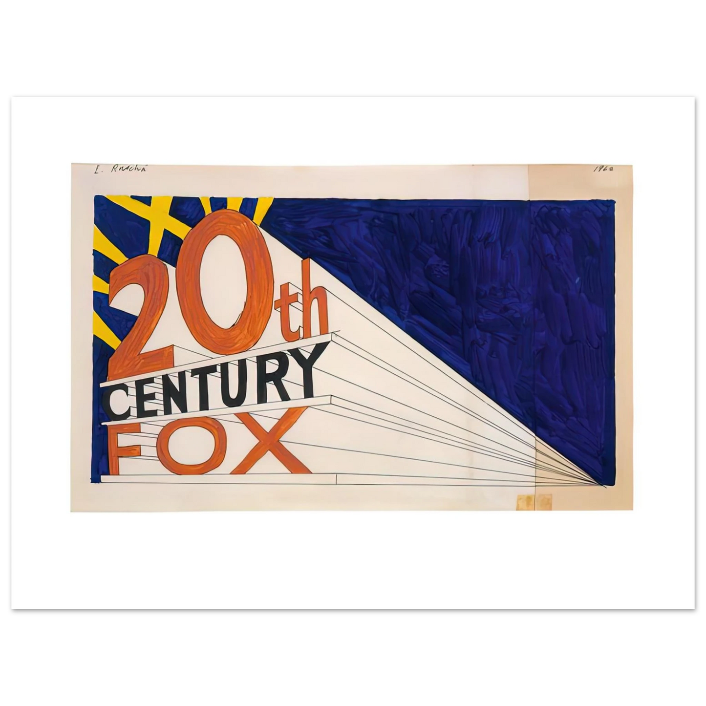 Edward Ruscha - TRADEMARK 7 1962  75x100 cm / 30x40inches Fine Art Poster